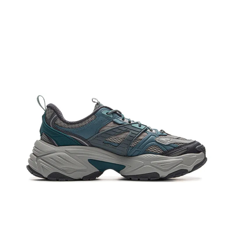 LiNing Red Sugar 2 Anti-Slip And Wear-Resistant Breathable Low-Top Casual Shoes Men's Blue Gray-1