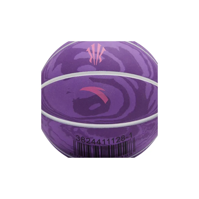 Antakids Kerry Owens Series Rubber Basketball Purple Mini Ball Quiet Kids'-3