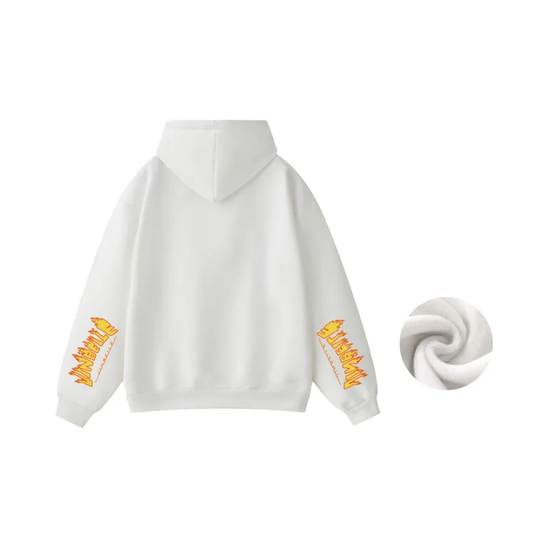 JINBEILE Sweatshirt Unisex Hundred Flowers Gray-17