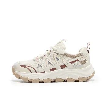 Ritai Low Top Chunky Sneakers Women's Beige Apricot