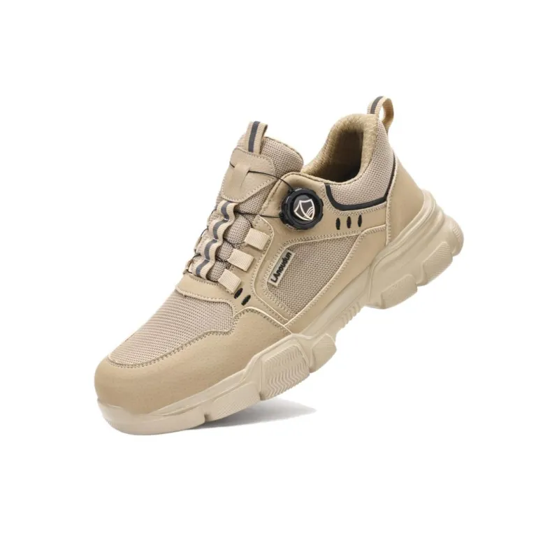 Blue Gull Shield Impact-Resistant Lightweight Rebound Low-Top Outdoor Shoes Unisex Umber-2