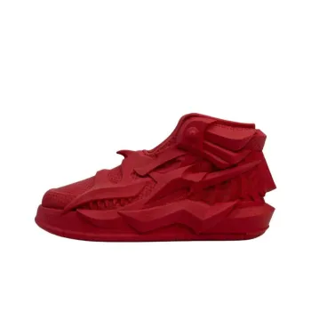 RTFKT’s MNLTH x Nike Anti-Slip Wear-Resistant Mid-Top Casual Shoes Unisex Red