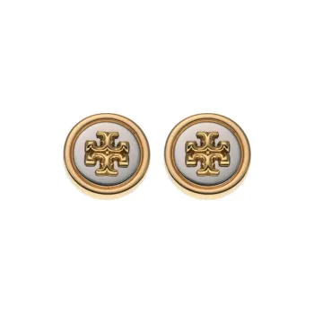 TORY BURCH Metal Stud Earrings Women's Gold