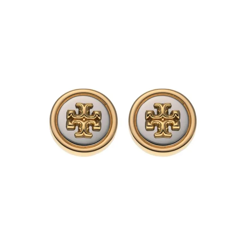 TORY BURCH Metal Stud Earrings Women's Gold-0