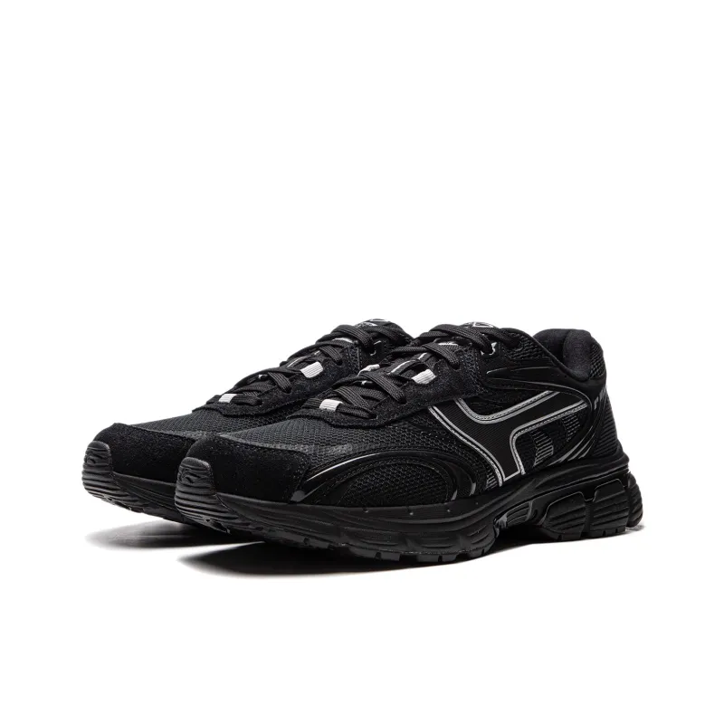 LiNing Slip-Resistant Cushioning Low-Top Chunky Sneakers Men's Black-2
