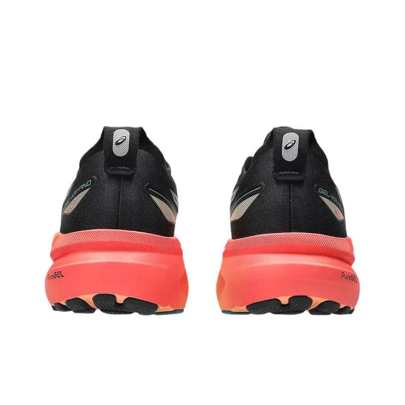 Asics Gel Kayano 31 Anti Slip Wear Resistant Low Top Running Shoes Men's Black Orange-5