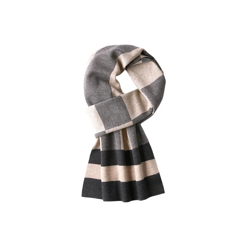Red bean Knit Scarves Men-11