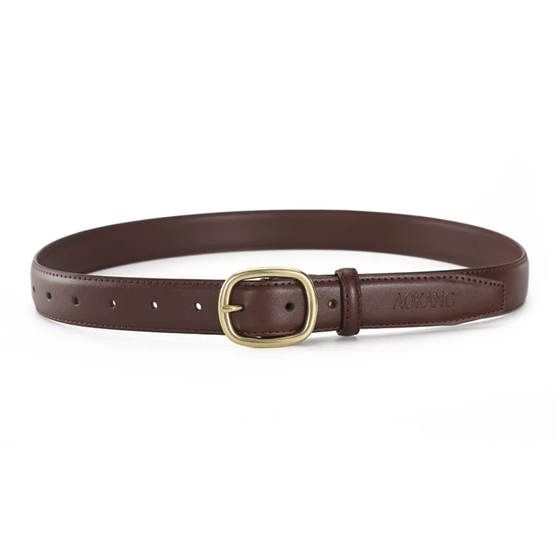 AOKANG Split Cow Leather Belts Women's 2.8cm-13