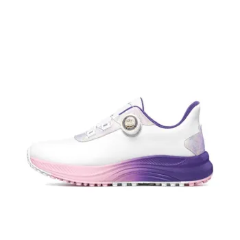 PGM Anti Slip Wear Resistant Low Top Golf Shoes Women's White Purple Pink