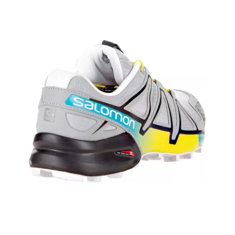 SALOMON Speedcross 4 Slip Resistant Waterproof Low Top Running Shoes Men's Gray-3