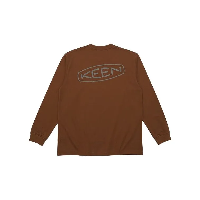 KEEN T-Shirt Men's Wild Buffalo Brown/Olive Tan-1