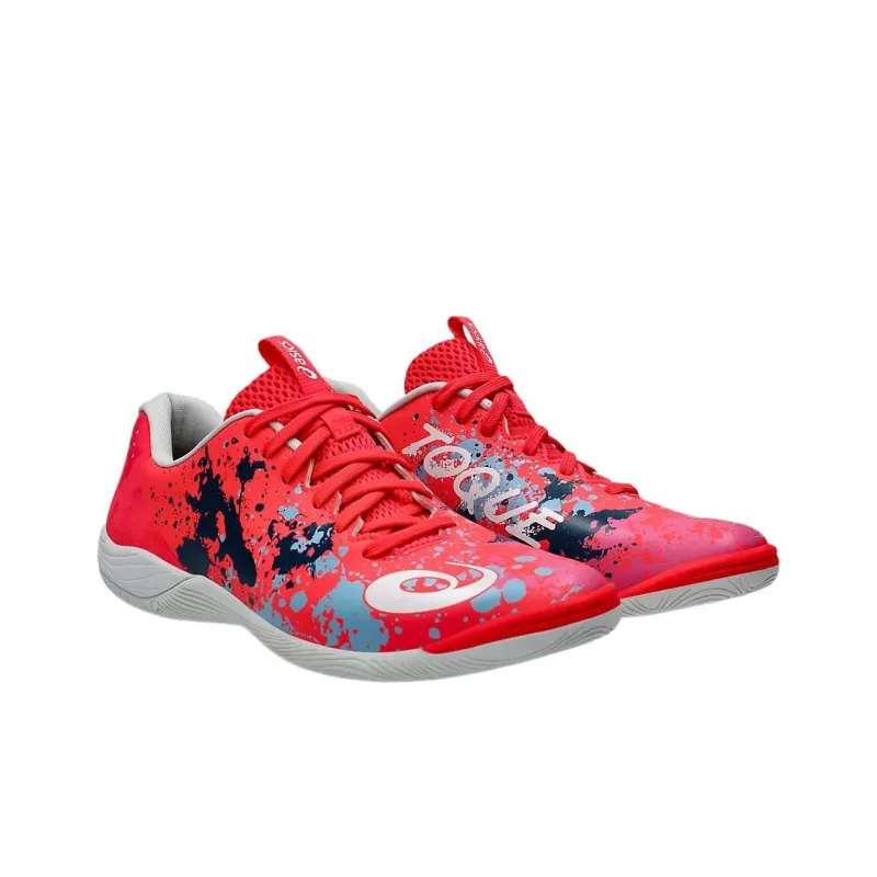 Asics TOQUE 8 Anti Slip Wear Resistant Soccer Shoes Unisex Red-1