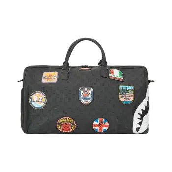 SPRAYGROUND PVC Travel Bag Unisex Black