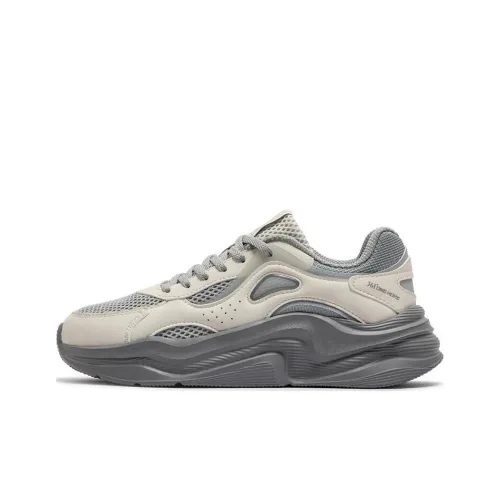361° Durable Cushioning Low Top Casual Shoes Women's Gray Beige