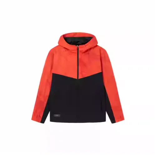 361° Trench Coat Men's Deep Orange/Super Black