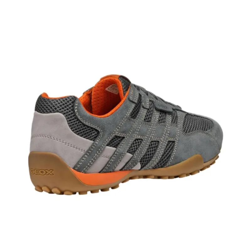 GEOX Snake Original Abrasion Resistant Low Top Casual Shoes Men's Gray-3