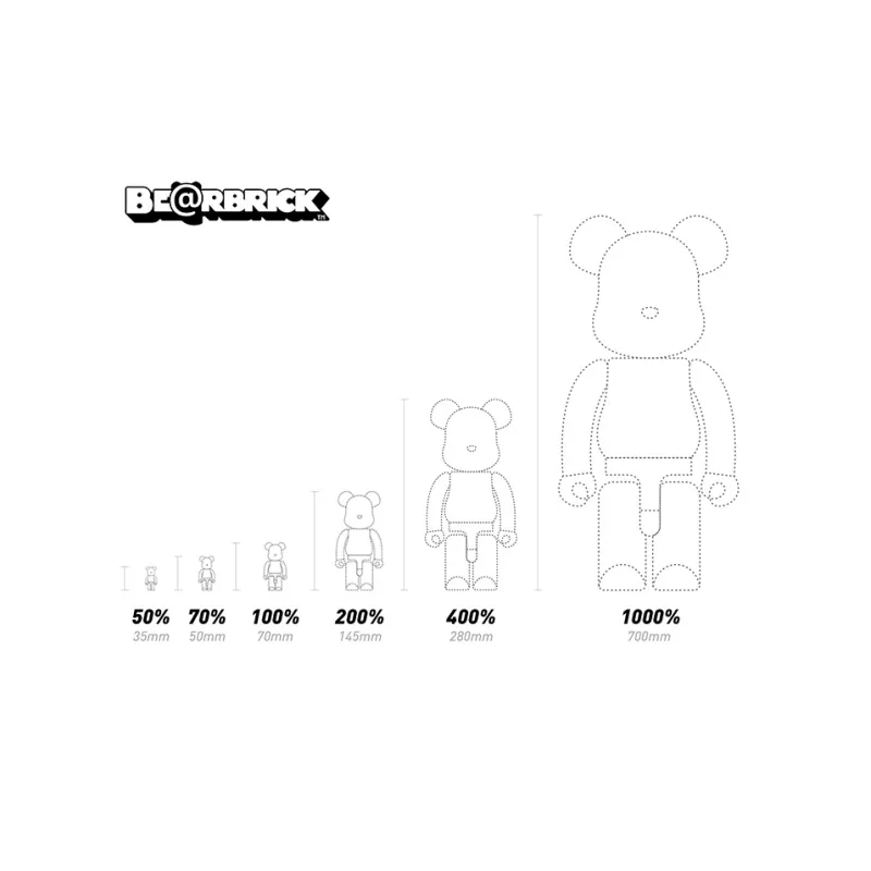 BE@RBRICK 1000% First Generation Tiger Mask Trendy Figures 70cm-2