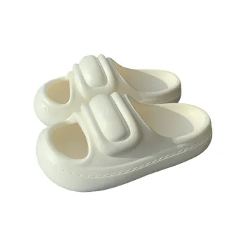 SHIGUDE Slippers Women's, Cream White