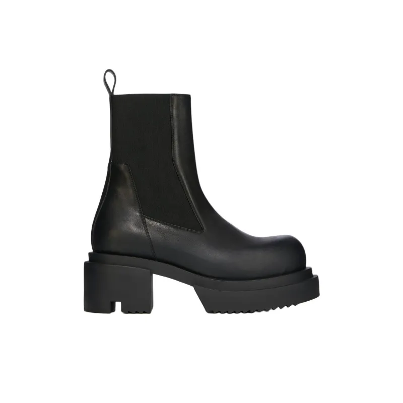 RICK OWENS/RO Bogun Short Chelsea Boots Women's Black-1