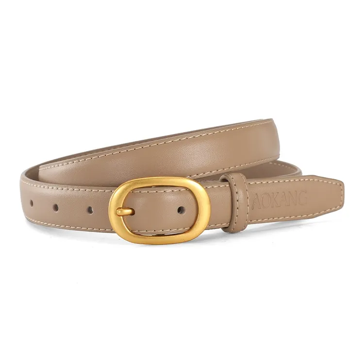 AOKANG Split Cow Leather Cow Split Leather Belts Women's 2.4cm-16