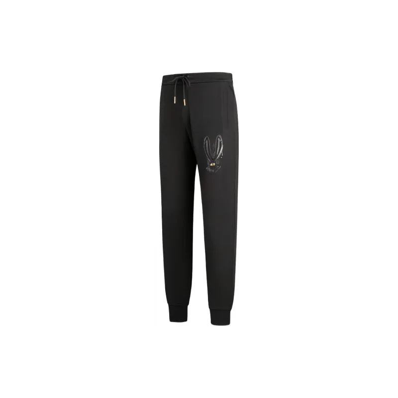ARMANI EXCHANGE Year Of The Rabbit Knitted Sweatpants Men Black-2