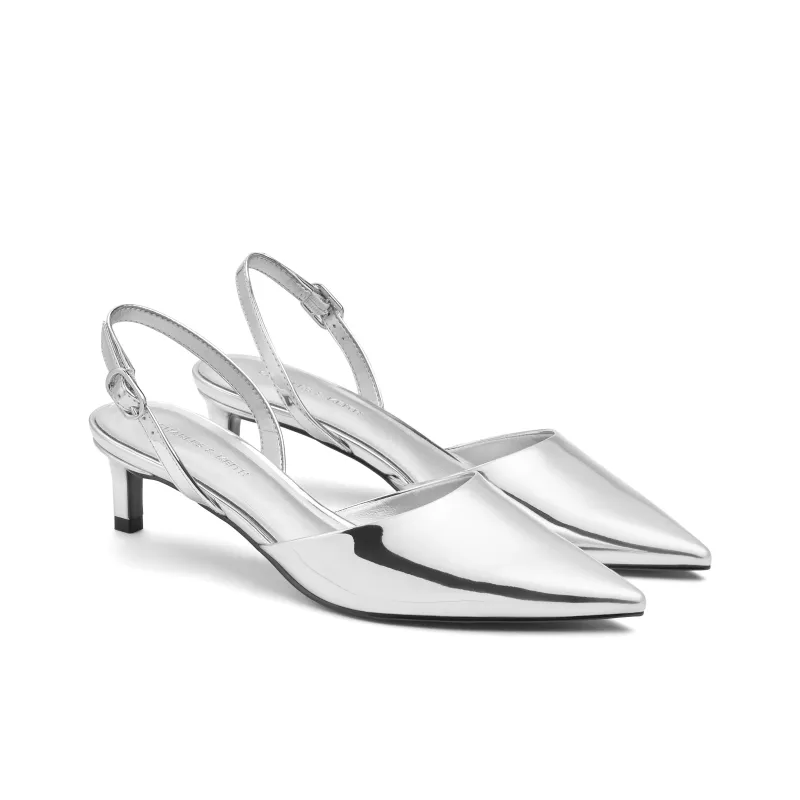 CHARLES&KEITH Small Ck One Strap Sandals 4.8cm Women's-5