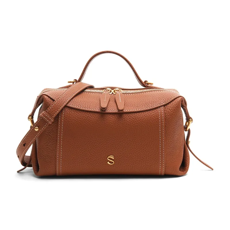 FIEDLE&SISSI Grain Cow Leather Handbag, Shoulder Bag Women's Multicolor-1