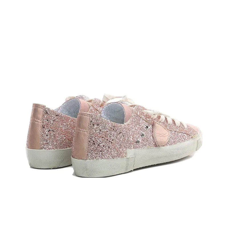 PHILIPPE MODEL PARIS Slip Resistant Low Top Skateboard Shoes Women's Pink-2