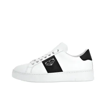 PHILIPP PLEIN Low Top Skateboard Shoes Unisex White