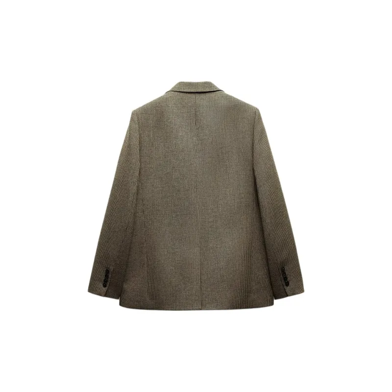 ZARA ZW Series Business Suit Women's Brown/Green-1
