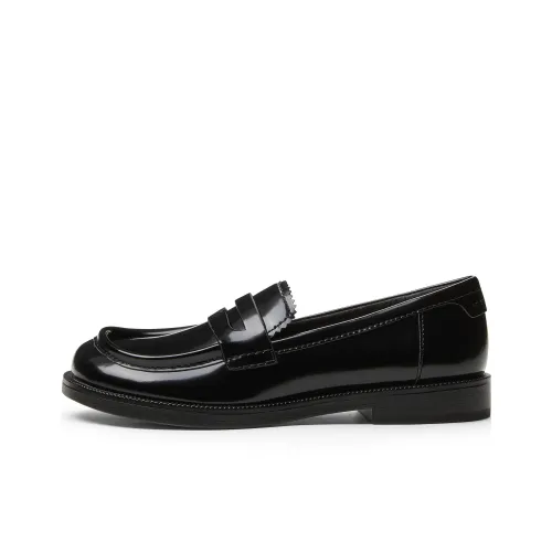 CHARLES&KEITH Small CK Loafers 2.5cm Women's Black