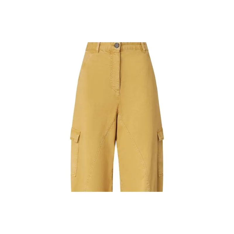 PINKO Pocket Detailed Wide Leg Workwear Trousers-2