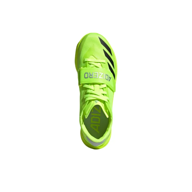 Adidas Adizero TJ/PV Track And Field Lucid Lemon Core Black Silver Metallic-2