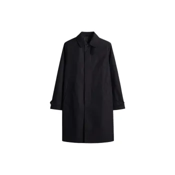 H&M Coats Men Marine Blue