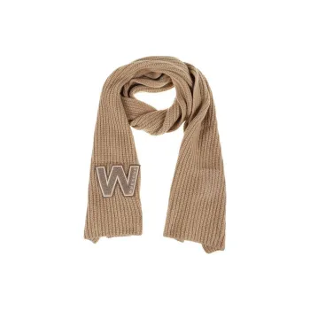 WEEKEND MaxMara Wool Knit Scarves Women's Brown