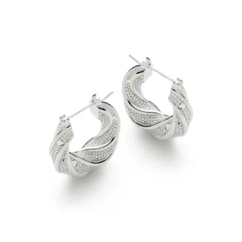 RSNY Rhodium plated Copper Earrings Women's