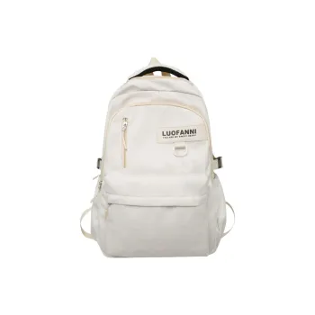 Tonlion Nylon Backpack Regular Unisex White/Black
