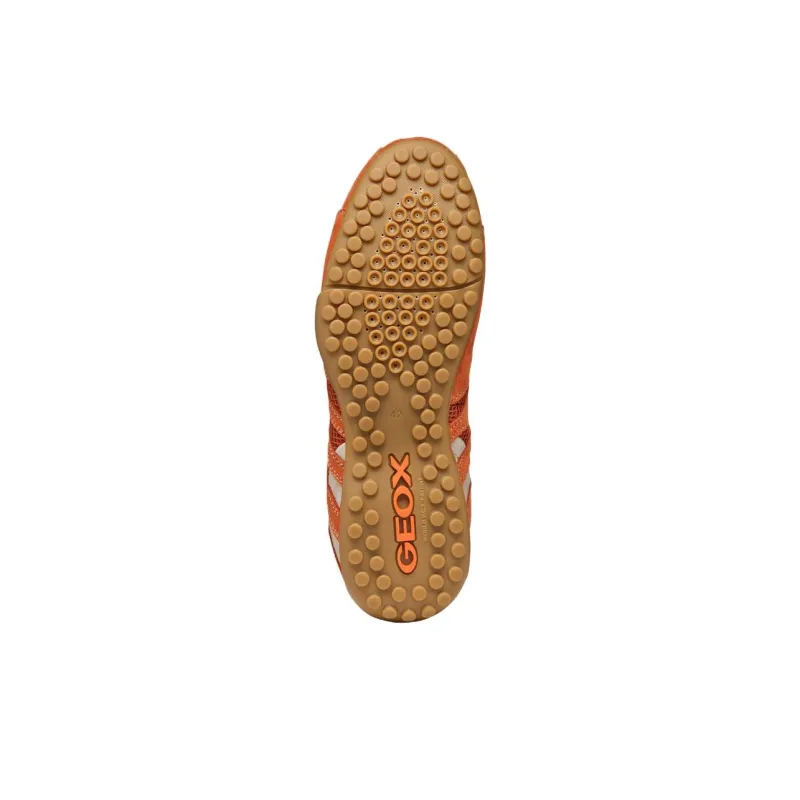 GEOX Snake Original Abrasion Resistant Low Top Casual Shoes Men's Orange-5