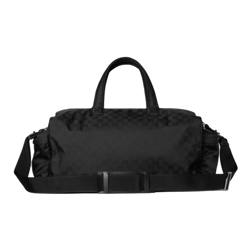 GUCCI Nylon Shoulder Bag Crossbody Bag Handbag Travel Bag Large Size Men's Black-3