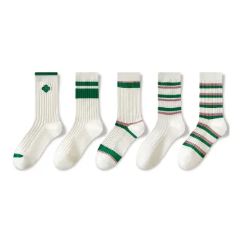 JIAZINI Mid Calf Socks Unisex Combo Set
