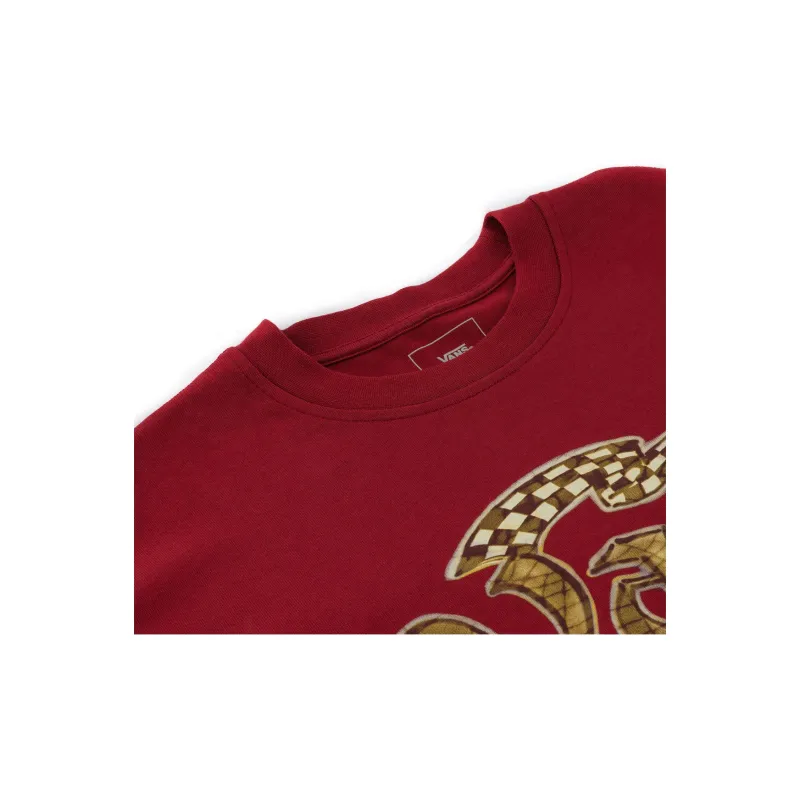 Vans TEE LS T Shirts Unisex Red-4