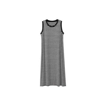 Xiang Ning Pai Nightgown Women's Black White