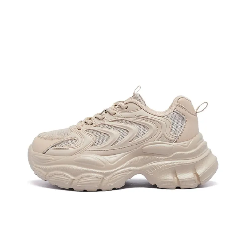 AGSDON Breathable Low Top Chunky Sneakers 6cm Women's-7