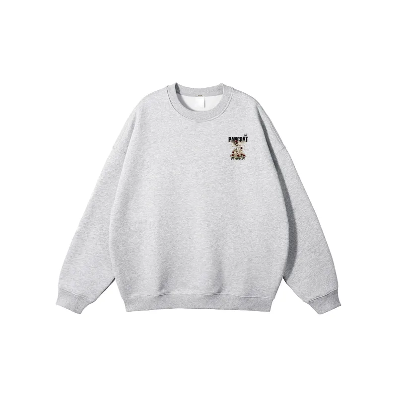 Pancoat Sweatshirt Unisex White-13