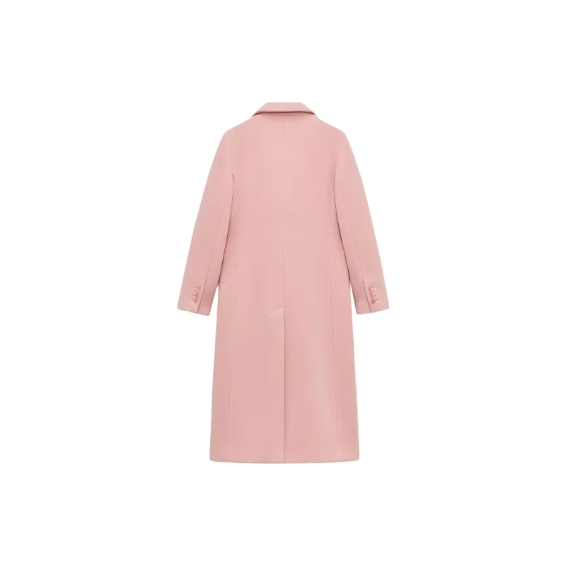 ZARA ZW Series Coats Women's Light Pink Red-1