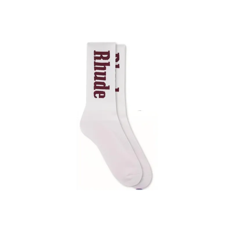 RHUDE Unisex Knee high Socks-0