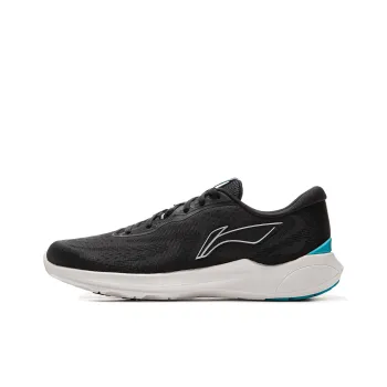 LiNing Qingyi Cushioning, Slip Resistant, Abrasion Resistant, Lightweight Low Top Running Shoes Men's Black