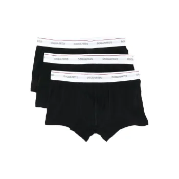 DSQUARED 2 Logo Waistband Pack Of Three Boxers