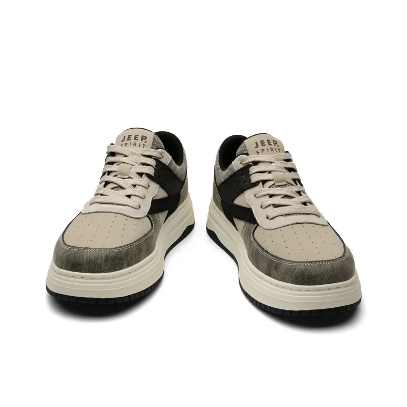JEEP SPIRIT Low Top Skateboard Shoes Men's Climbing Gray-5