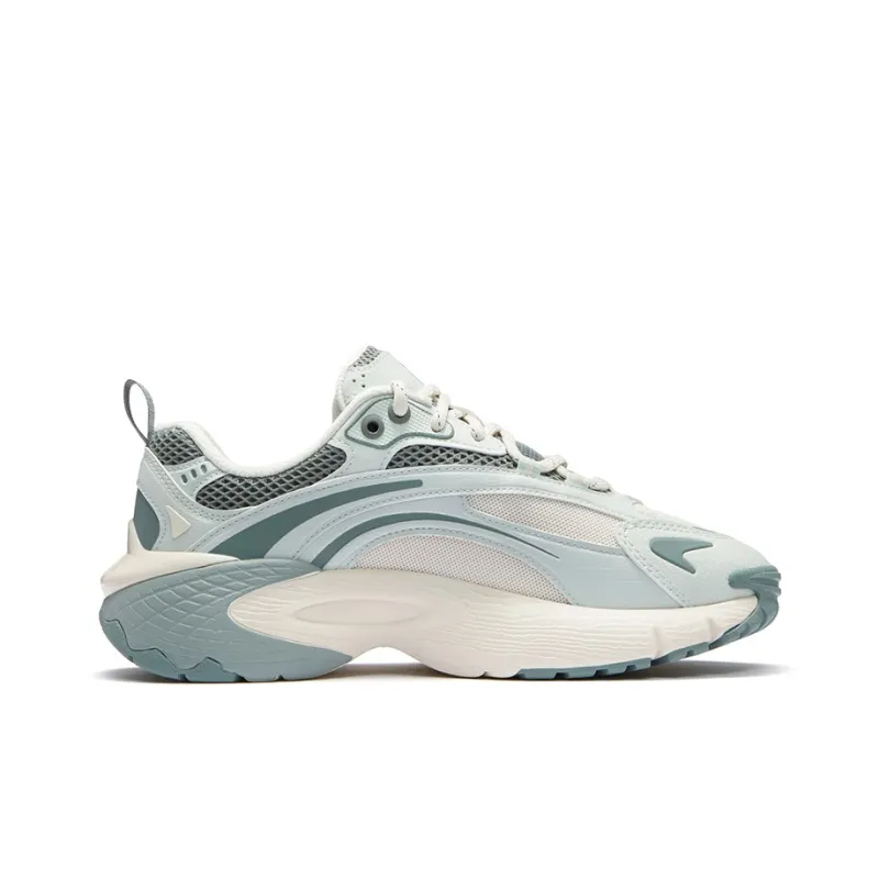 FILA FUSION Cushioning Low-Top Running Shoes Women's Cream Green-1